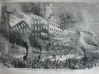 On July 13, Barnum's American Museum was the site of a disastrous fire. 