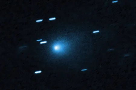The Hubble Space Telescope captured this image of 3I/ATLAS with its Wide Field Camera 3.