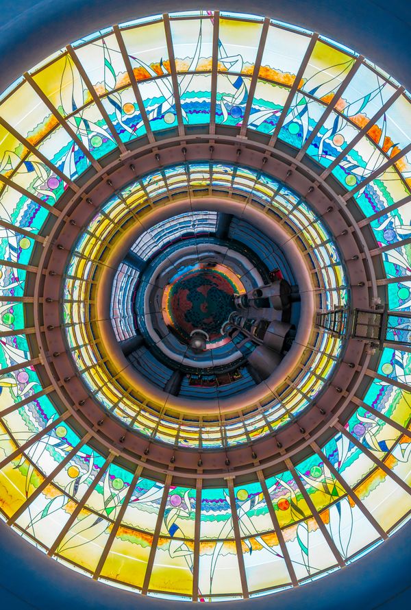 Artistic stained glass ceiling thumbnail