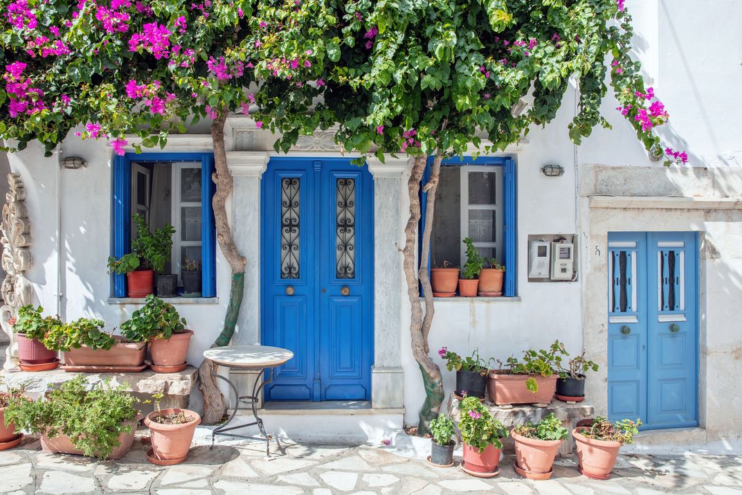 Traditional Greek island home