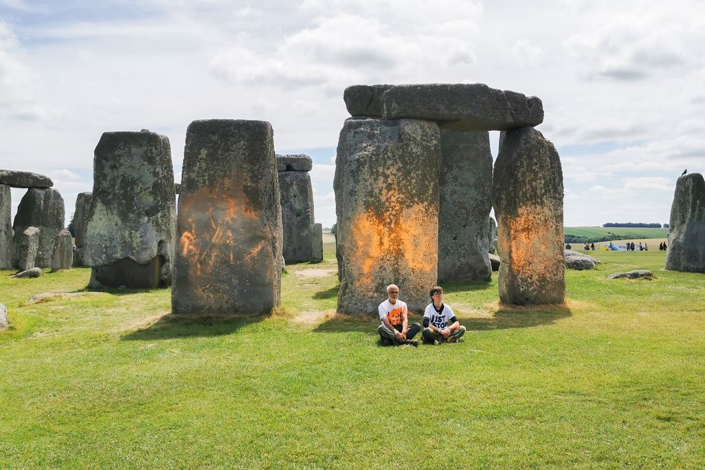 Just Stop Oil Stonehenge Protest