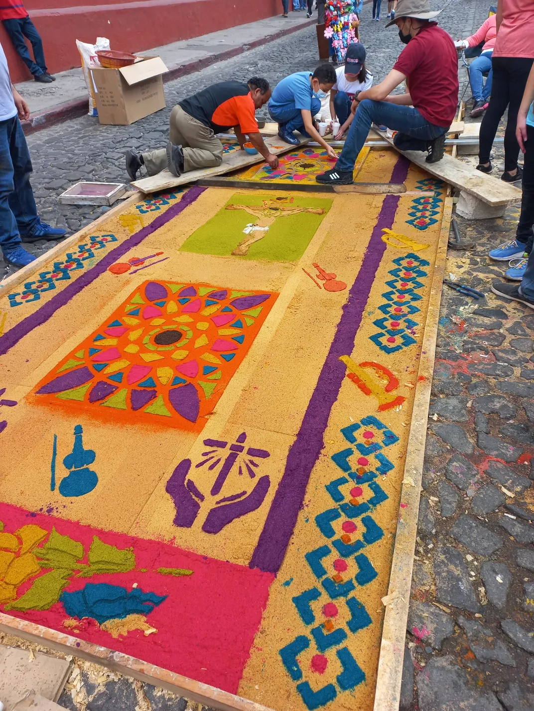 This Guatemalan City Rolls Out Colorful Sawdust Carpets for Holy Week