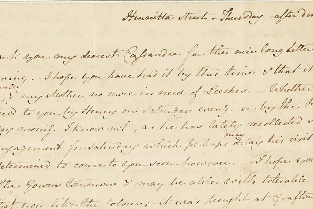 Jane Austen dentist letter