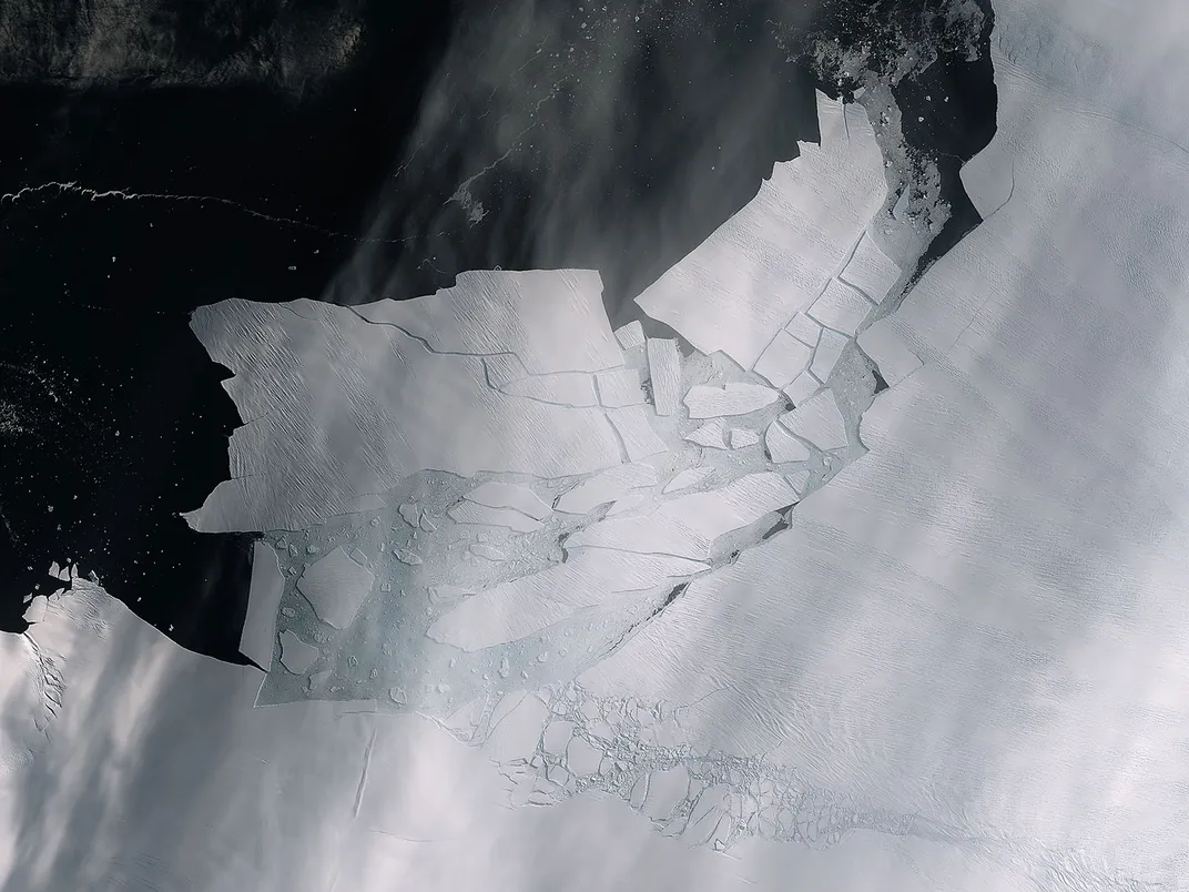 Ice Calved Off the Pine Island Glacier
