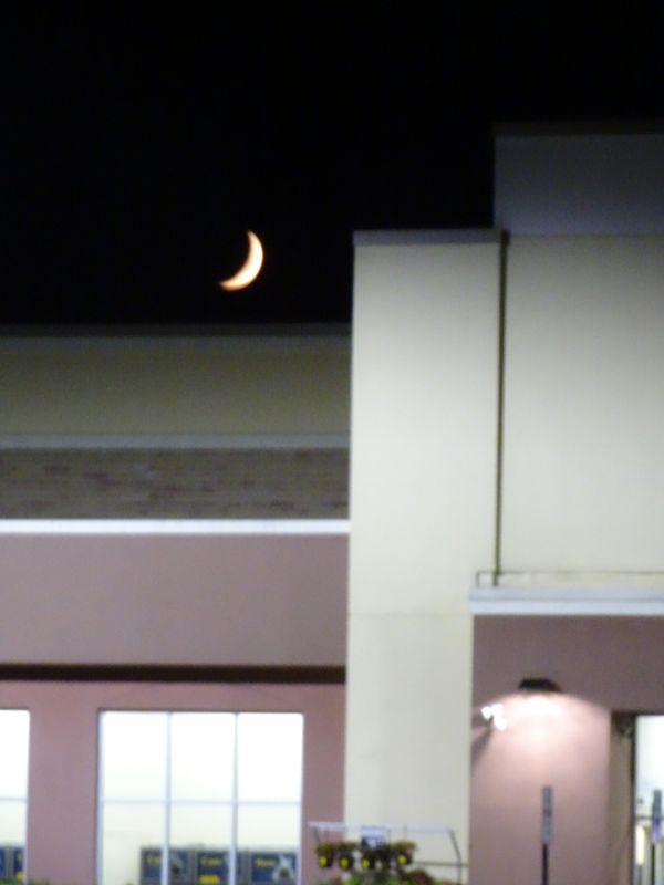 Crescent Moon Over a  Mall thumbnail