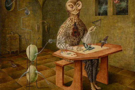 Creation of the Birds, 1957, by Remedios Varo, is one of more than 60 works featured in a new Chicago exhibition about the Surrealist.