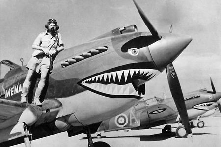 This photo of a dashing Flight Lieutenant Neville Bowker inspired the nose art that has become inescapably linked with the Flying Tigers.