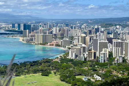 Honolulu, Hawaii, on the island of Oahu