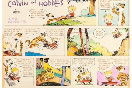 The colorful Sunday panel published in 1987