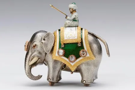 Fabergé Silver Elephant Automaton Royal Collection Trust 