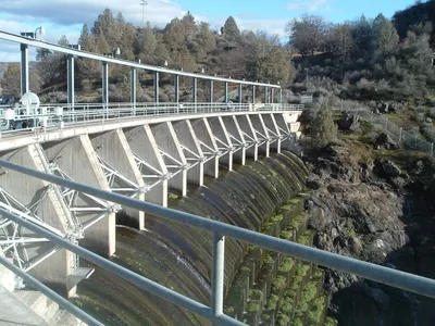 Copco 1 dam, one of the four that will be demolished
