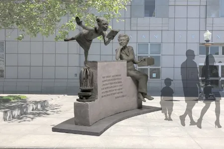 "The Gift of Literature" by Jules Arthur Arts is one of the three proposals for the sculpture honoring Maya Angelou at the San Francisco Main Library.
