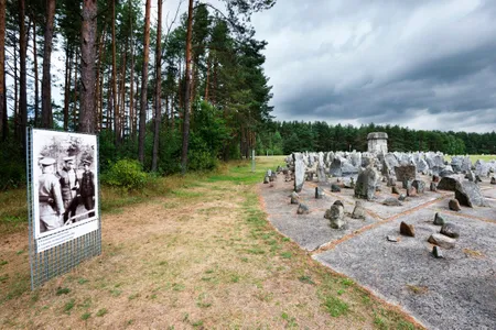Up to 925,000 Jews and Romani were murdered at Treblinka, a Nazi extermination camp near Warsaw, Poland. 
