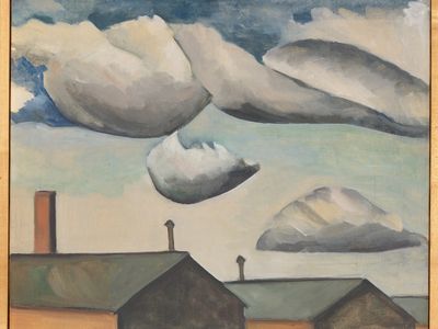 Floating Clouds, Hisako Hibi,&nbsp;oil on canvas, 1944&nbsp;