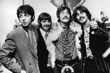 In May 1967, the Beatles celebrate the completion of their new album, "Sgt Pepper's Lonely Hearts Club Band."