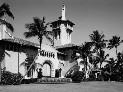 The front of Mar-a-Lago in April 1967
