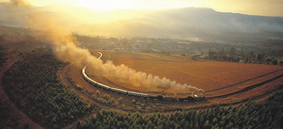  Rovos Rail amid the African savanna 