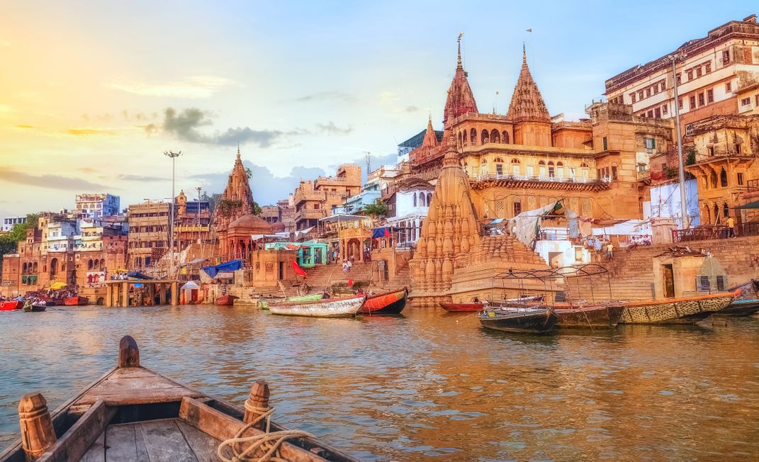 Ghats along the Ganges River, Varanasi