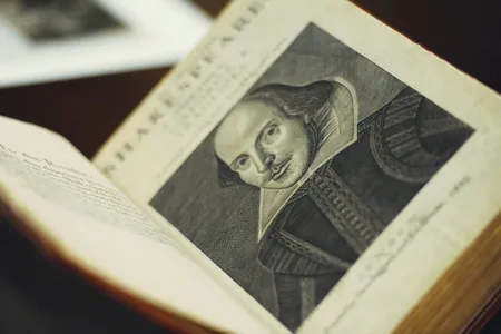 The title page of one of the Folger&rsquo;s First Folios.