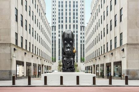Sanford Biggers' Oracle (2020) is now on view at Rockefeller Center in New York City.