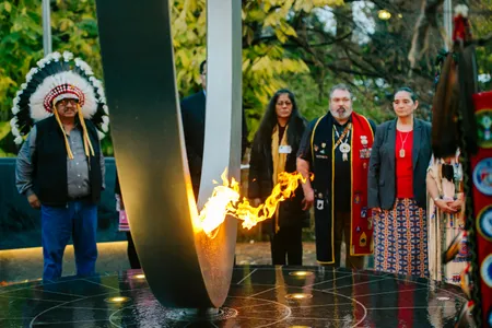 The Smithsonian&rsquo;s&nbsp;National Museum of the American Indian&nbsp;dedicated the&nbsp;National Native American Veterans Memorial&nbsp;Friday, November&nbsp;11 as part of a three-day event to honor Native veterans.