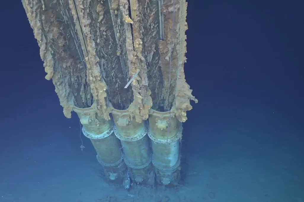 Torpedo tubes underwater