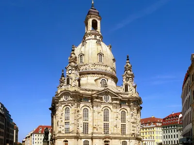 The Frauenkirche of Dresden at Neumarkt in 2009