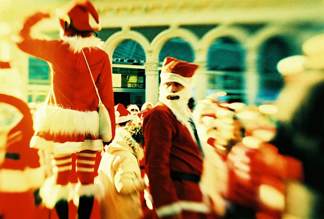 A Santa Claus parade
