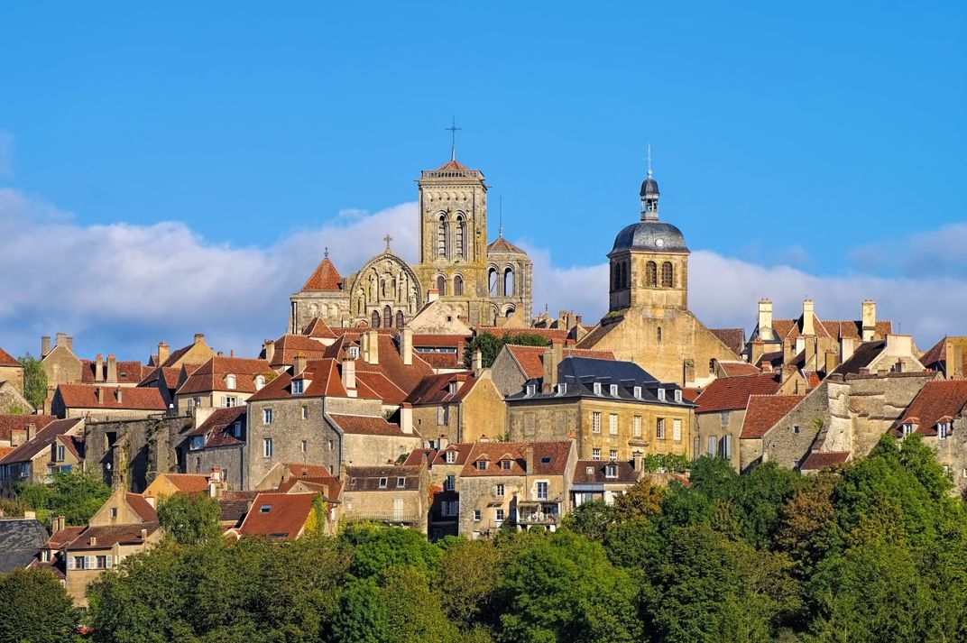 The skyline of Vézelay