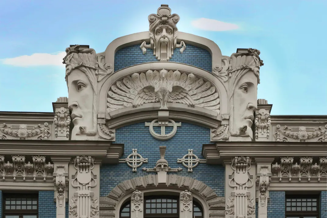 Art Nouveau design in Riga, Latvia