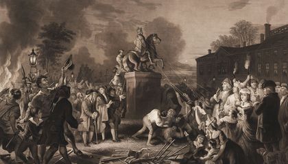 A Revolution You Can Touch: A Museum Exhibit Lets Visitors “Topple” George III Again