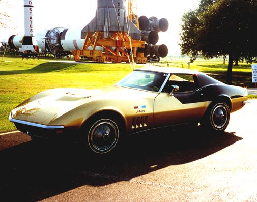 Alan Bean's Corvette goes on display at the Kansas Cosmosphere and Space Center.