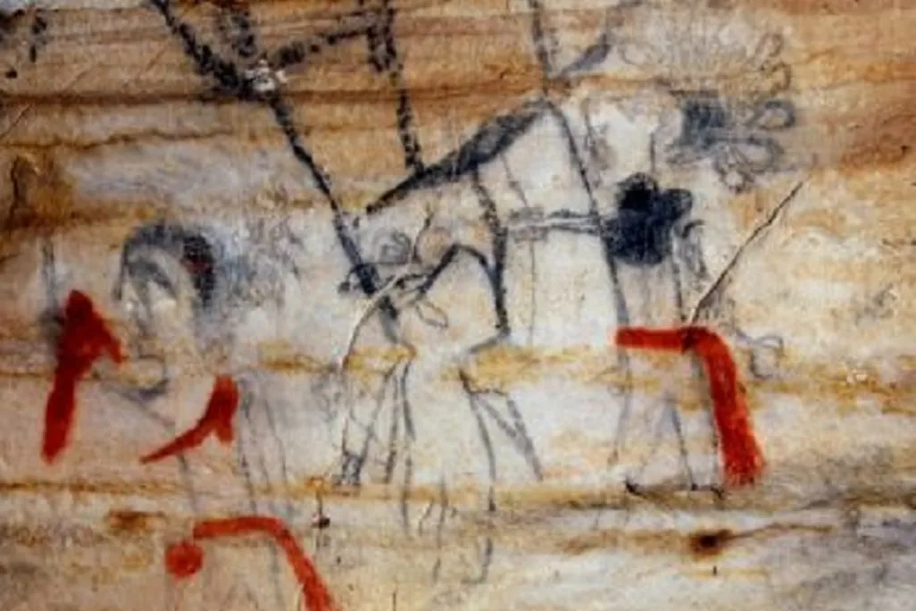 View of art in Picture Cave