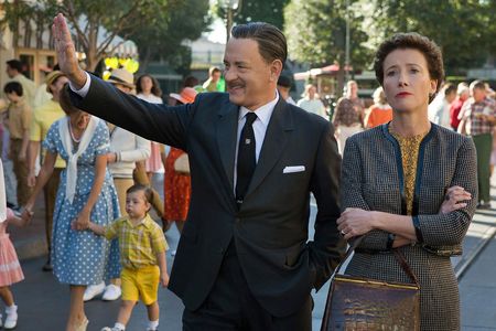 Emma Thompson captures the flinty Mrs. Travers brilliantly, from her tightly-curled hair to the “No No No” mantra she barks endlessly at the Disney creative team.