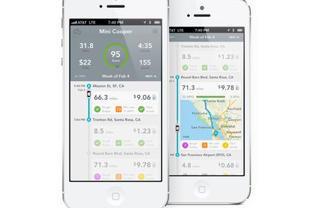Automatic is designed to collect and relay vitals such as the distance, duration and fuel costs for each trip.