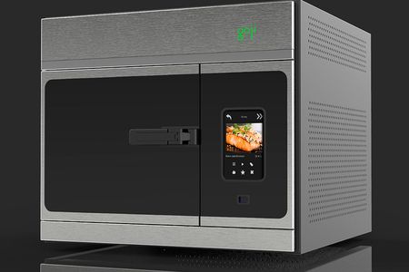 A solid state radio frequency oven would allow you to cook a whole meal at once.