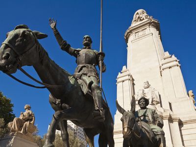 Monument to Cervantes in Madrid