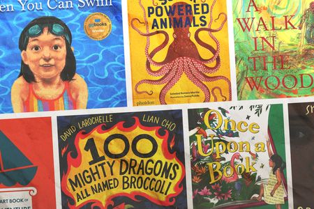 This year&#39;s titles include 100 Mighty Dragons All Named Broccoli, Superpowered Animals and Once Upon a Book.