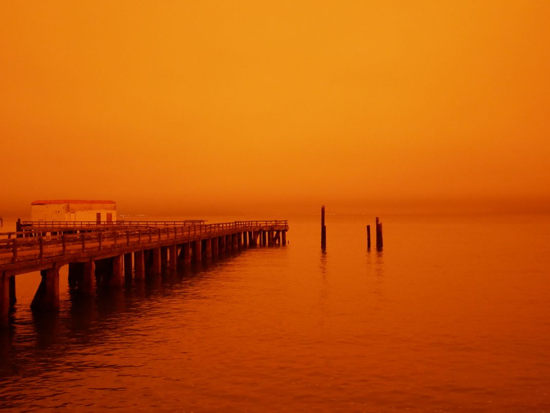 View of Aquatic Park Pier facing north 