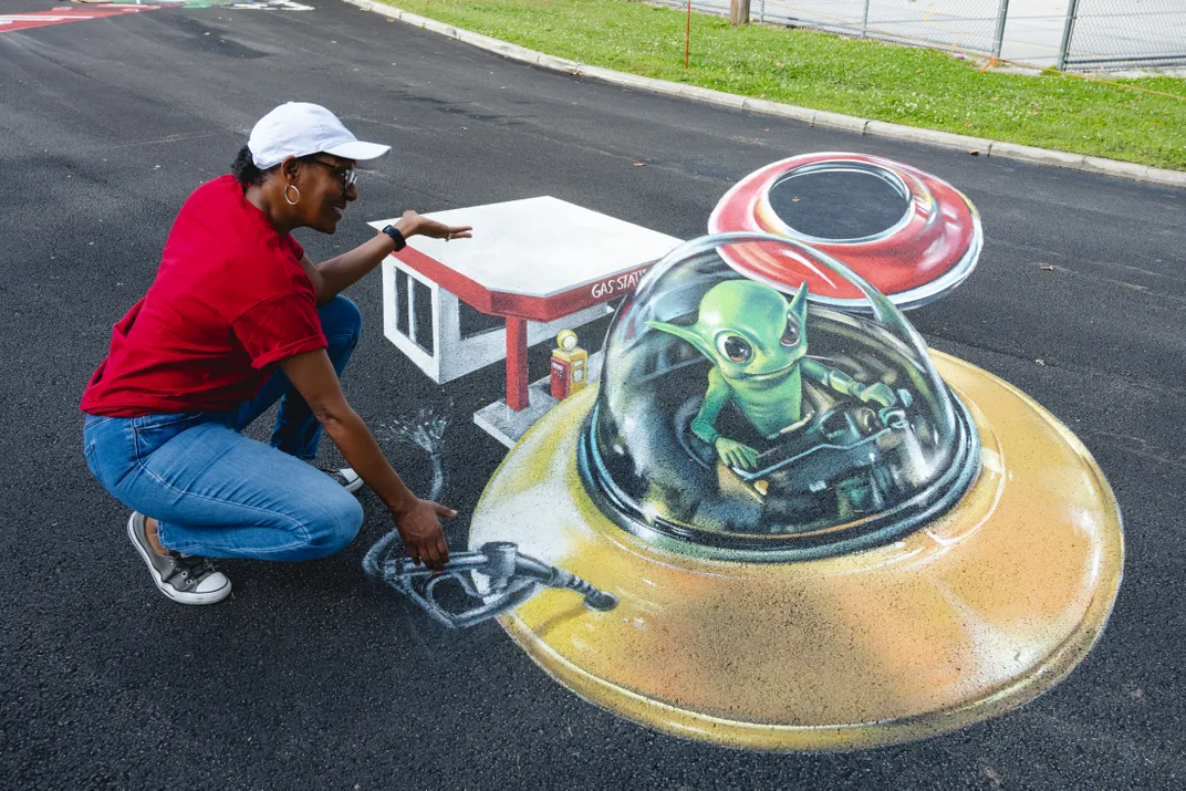 Alien and Gas Station