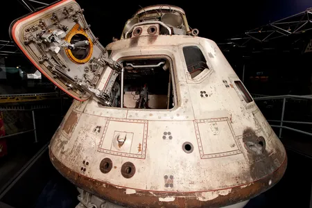 “Everyone involved accomplished many, many firsts with that flight,” says Smithsonian curator Teasel Muir-Harmony. of NASA's near-perfect mission, (above: Apollo 8 command module).