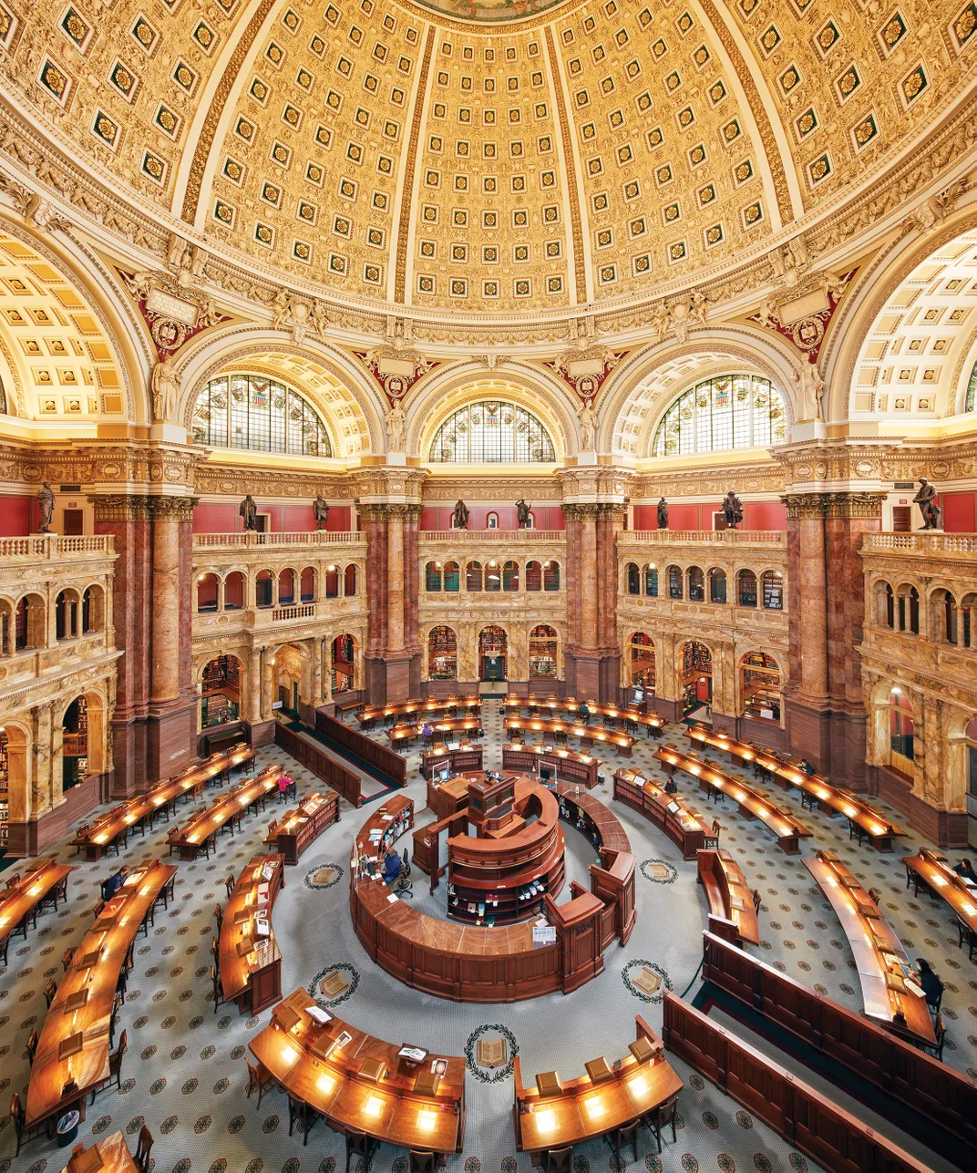 the rotunda in the Library of Congress