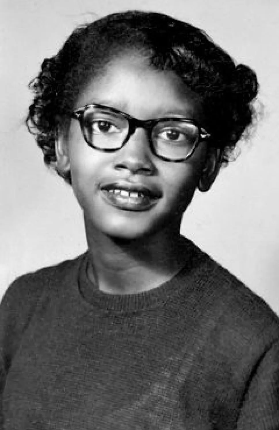 Claudette Colvin pictured at age 13