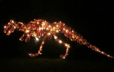 Pumpkin Tyrannosaurus at the Great Jack O' Lantern Blaze