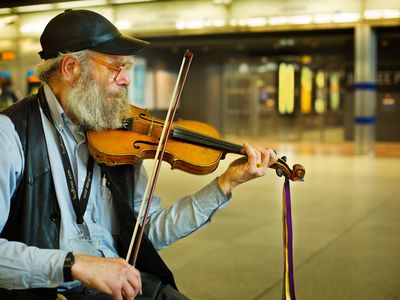 Buskers audition for licenses to make their living in the stations of the London Underground