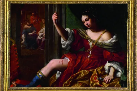 Elisabetta Sirani (1638&ndash;1665), Portia Wounding Her Thigh, 1664, Oil on canvas