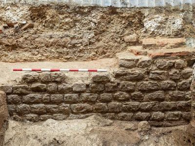 A section of the basilica&#39;s wall