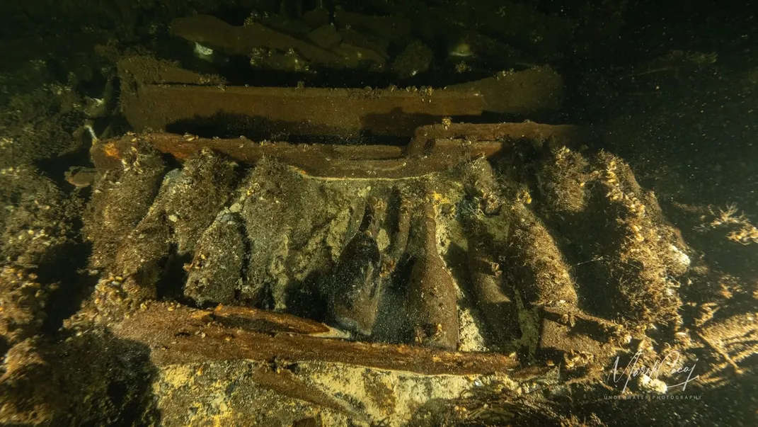 Bottles found at the wreck site