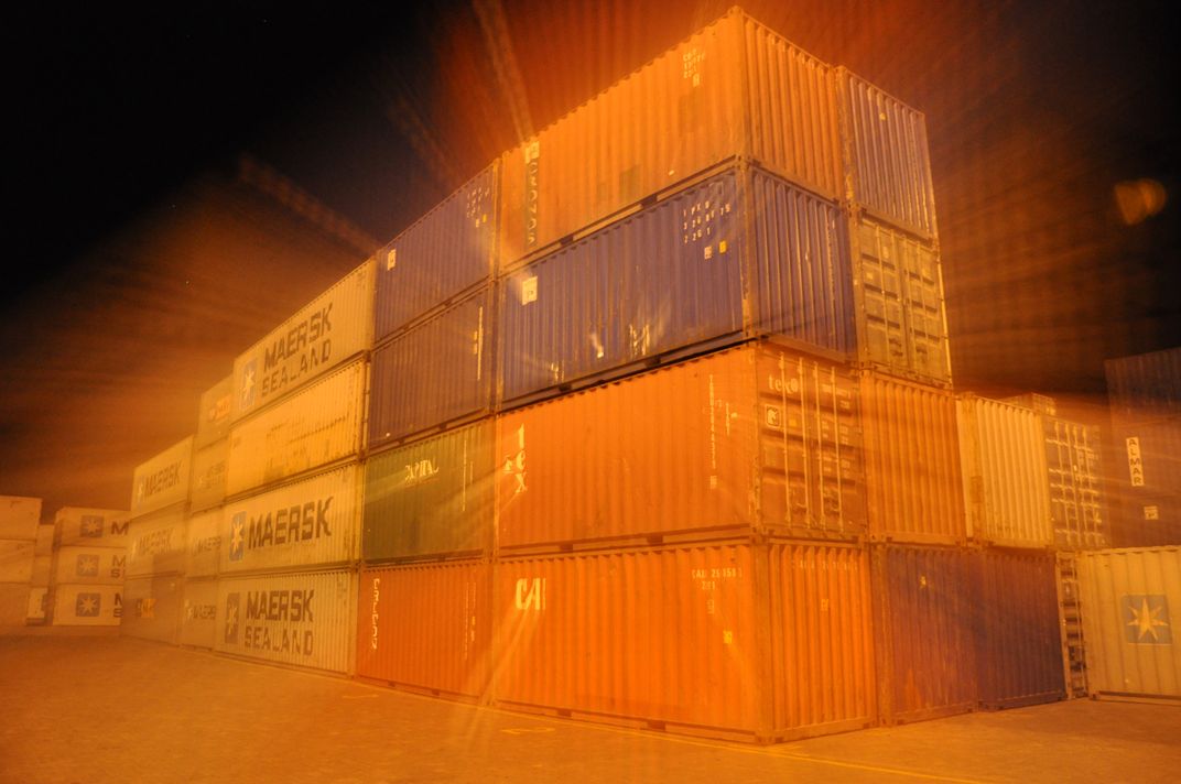 Shipping containers in Walvis Bay, Namibia Smithsonian Photo Contest
