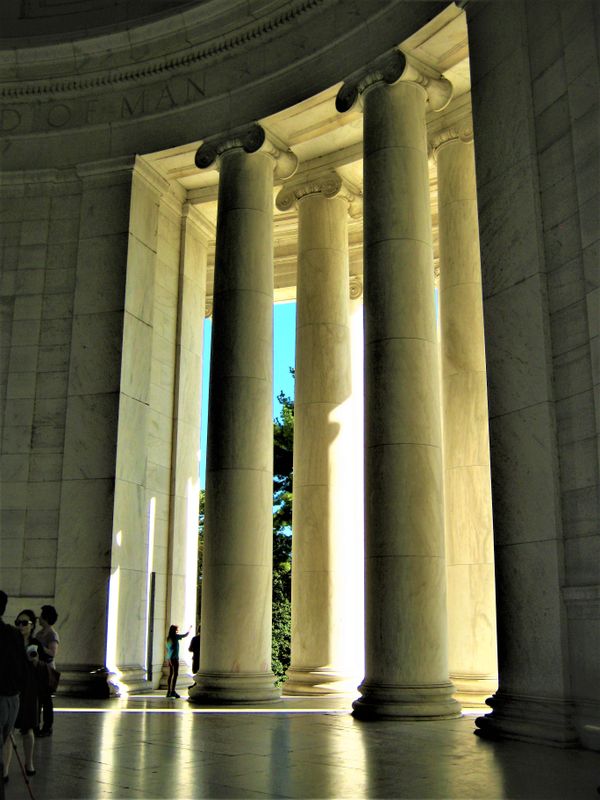 Columns at the Jefferson Memorial at Washington, DC thumbnail